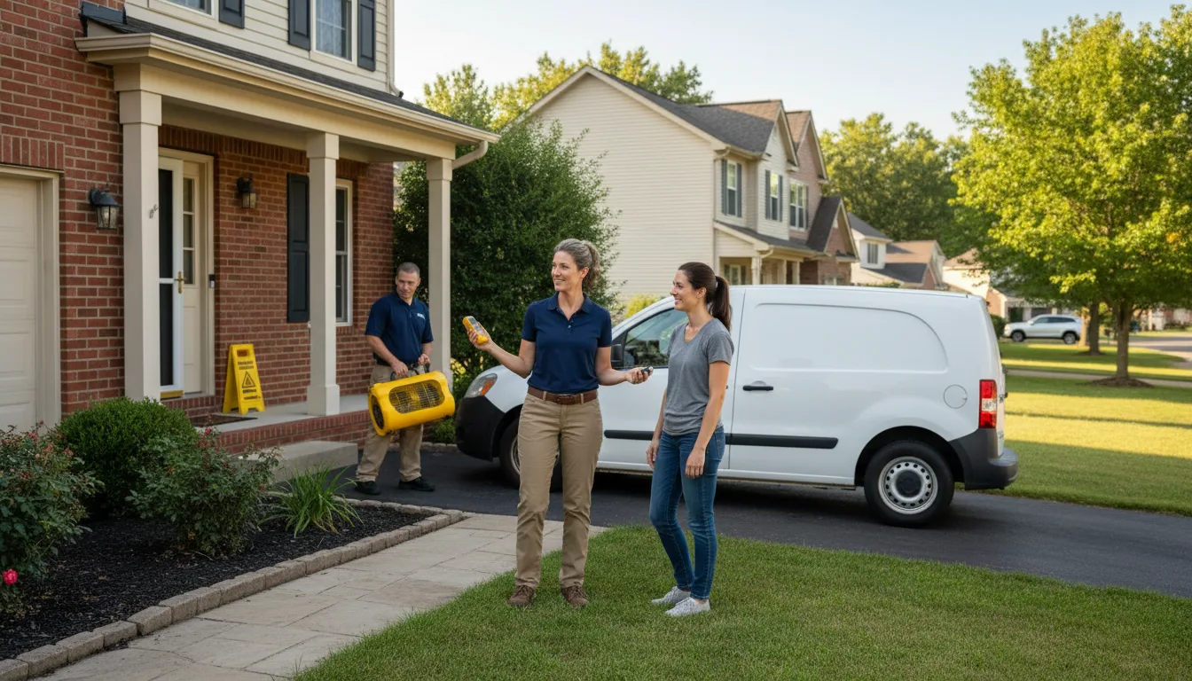 Residential water damage restoration in Galt, CA